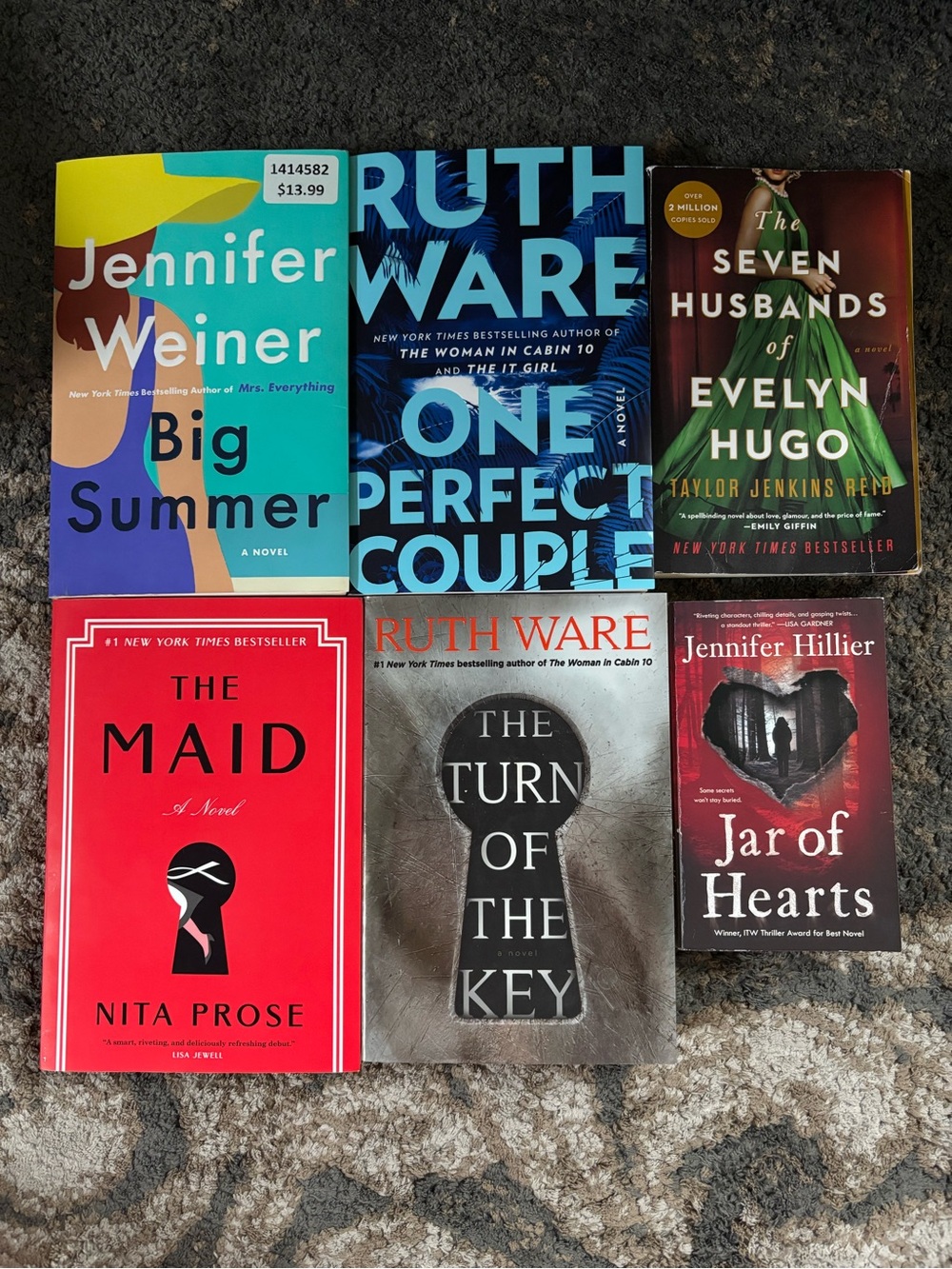 Assorted Popular Paperback Fiction Novels-Ruth Ware, Taylor Jenkins Reid & more